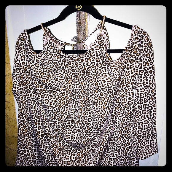 BNWT XL Michael Kors cold shoulder w/jewelry - Picture 1 of 8